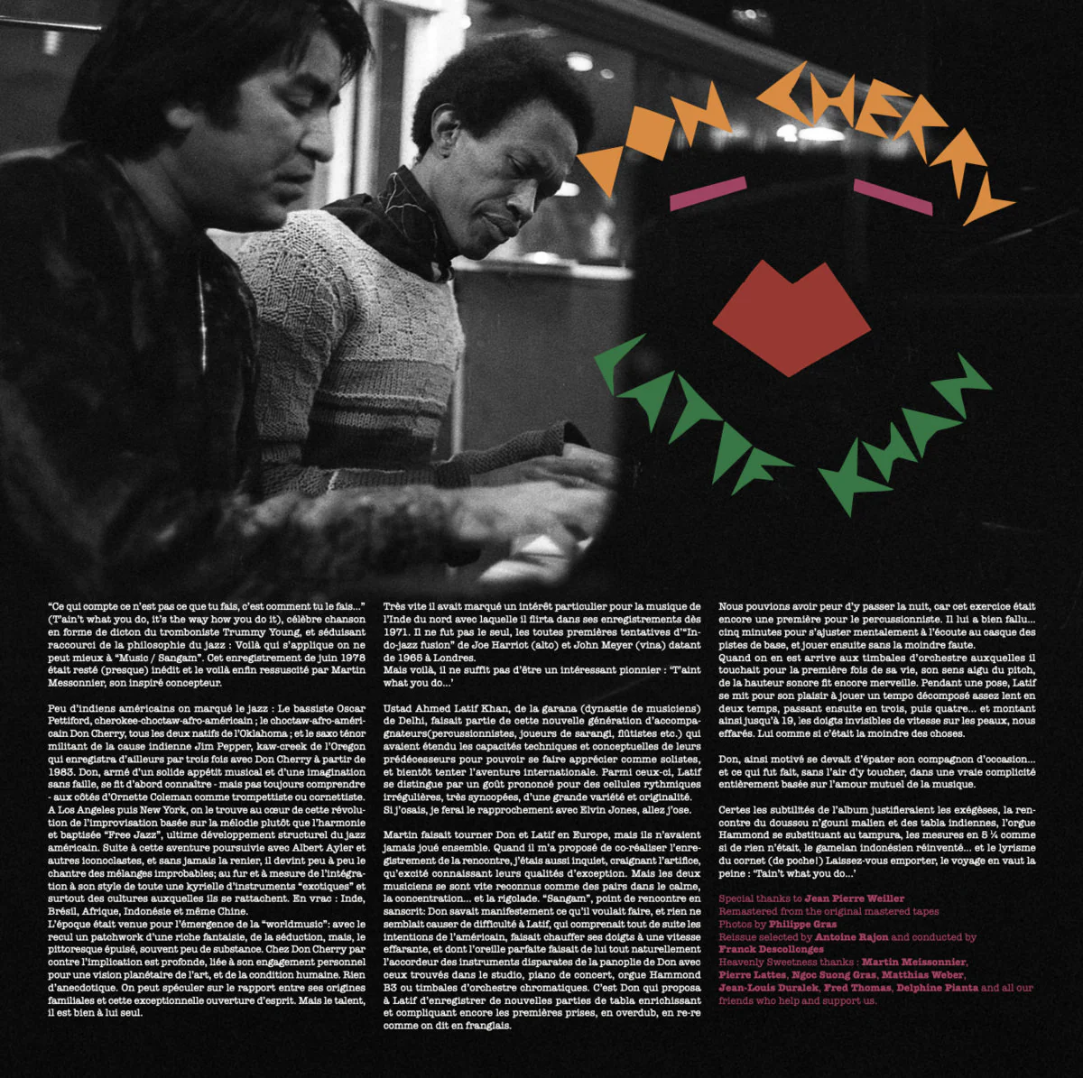Don Cherry, Latif Ahmed Khan - Music / Sangam (LP) - Image 4