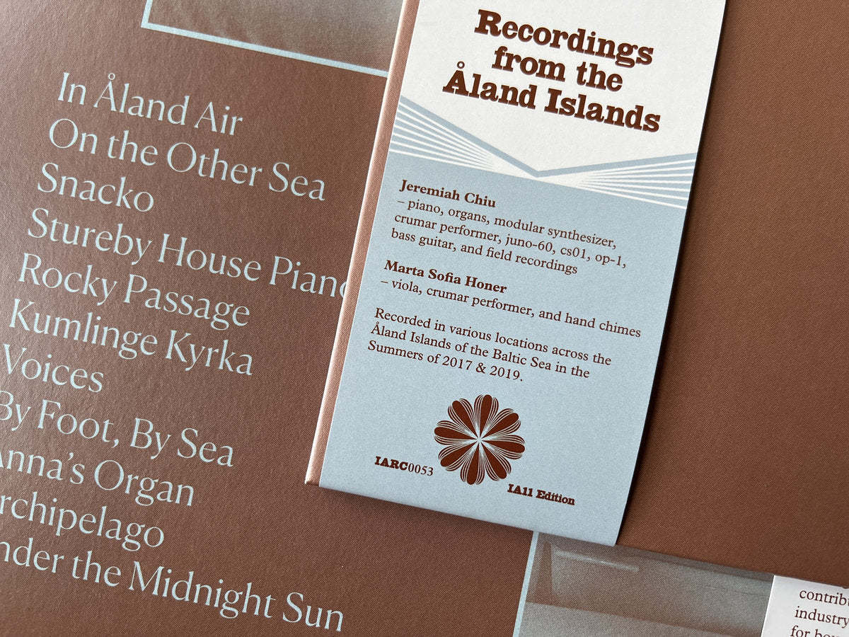 Jeremiah Chiu & Marta Sofia Honer - Recordings from the Åland Islands  (IA11 Edition) (LP) - Image 4