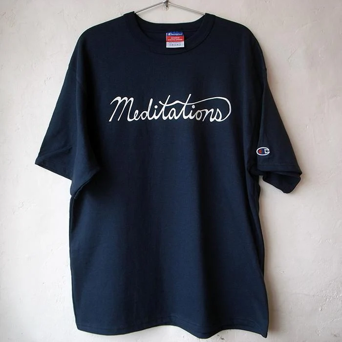 Meditations Classic Logo Champion Heritage 7oz T-Shirt - Image 3