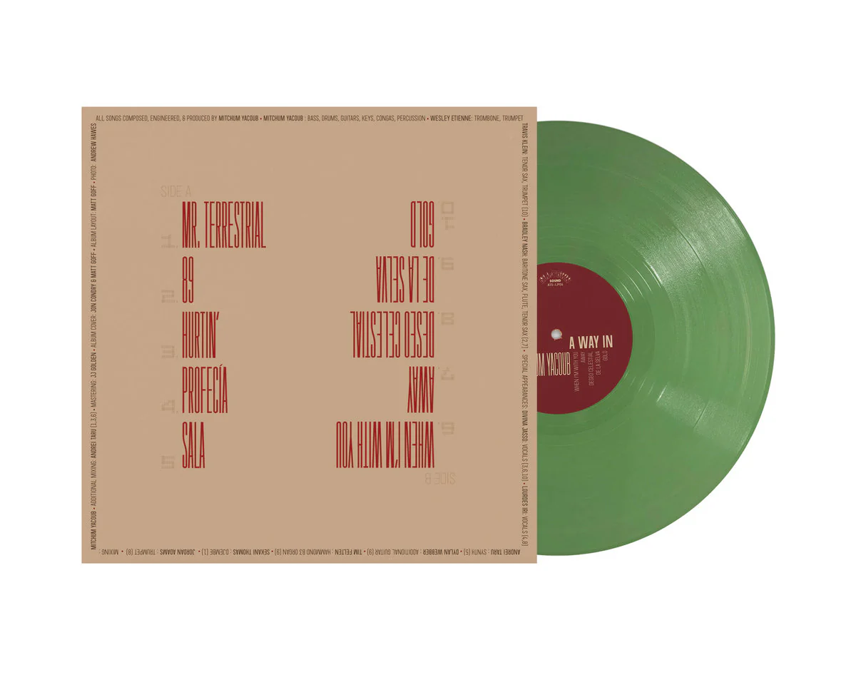 Mitchum Yacoub - A Way In (Olive Green Vinyl LP) - Image 3